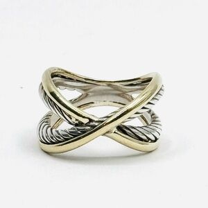 David Yurman  Crossover Ring with Gold